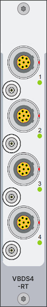 Simcenter SCADAS Mobile und Lab 4-Kanal V/ICP; Bridge und Dynamisches Dehnungsmodul mit Monitor-Ausgang - Lab