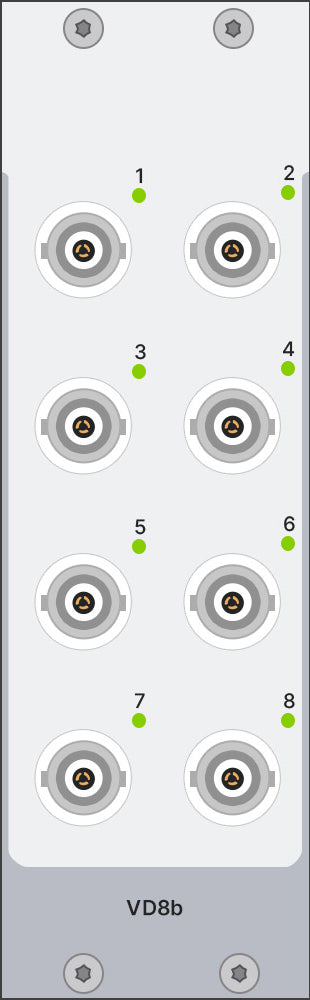 Simcenter SCADAS Mobile and Lab Eight-Channel Voltage/ICP® Differential Input and Output Module - Lab - Sub-D Connector