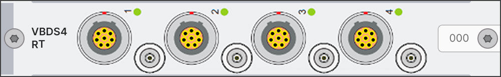 Simcenter SCADAS Mobile und Lab 4-Kanal V/ICP; Bridge und Dynamisches Dehnungsmodul mit Monitor-Ausgang - Mobile/Recorder