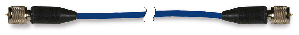 Low-noise blue Teflon coaxial cable - 0.9 m (Microdot connector)