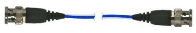 Low-Noise Blue Teflon Coaxial Cable - 3m