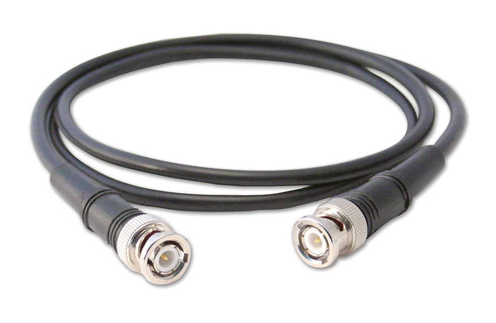 Low-cost black coaxial cable - 0.9 m