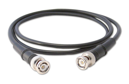 Low-cost black coaxial cable - 0.9 m