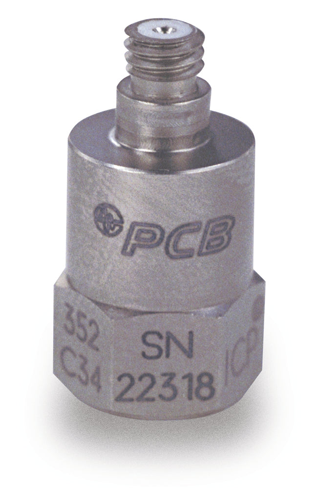 PCB 352C34 Highly sensitive ceramic shear acceleration sensor - 100 mV/g