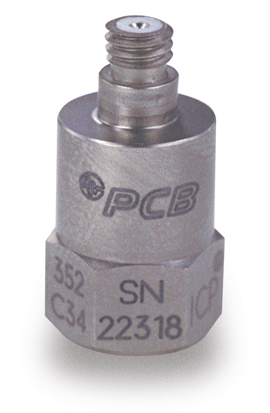 PCB 352C34 Highly sensitive ceramic shear acceleration sensor - 100 mV/g