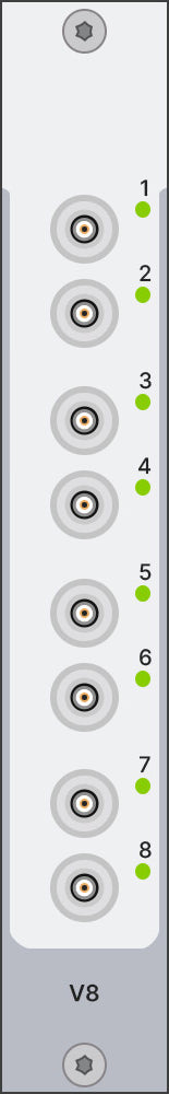 Simcenter SCADAS Mobile and Lab Eight-Channel Voltage/ICP® Input Module - Lab