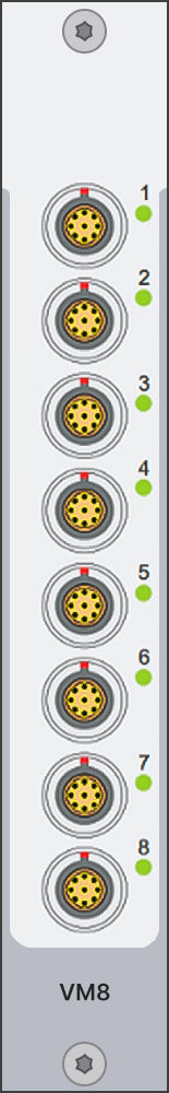 Simcenter SCADAS Mobile and Lab extended 8-channel MIC/V/ICP/TEDS input module - Lab