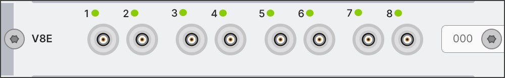 Simcenter SCADAS Mobile and Lab Eight-Channel Voltage/ICP® Input Module - Mobile/Recorder