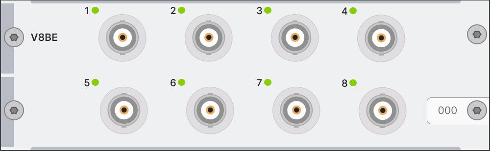 Simcenter SCADAS Mobile and Lab Eight-channel voltage/ICP® input module - Mobile/Recorder - BNC connector