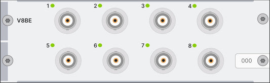 Simcenter SCADAS Mobile and Lab Eight-channel voltage/ICP® input module - Mobile/Recorder - BNC connector
