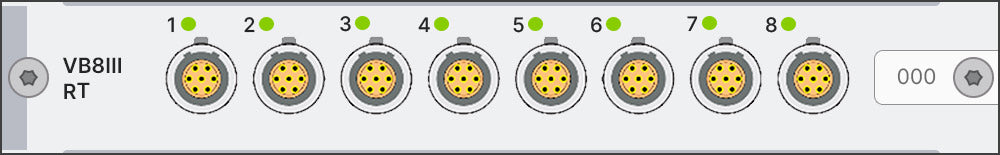 Simcenter SCADAS Mobile and Lab Eight-channel universal input module - Mobile/Recorder