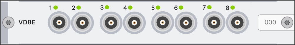 Simcenter SCADAS Mobile and Lab Eight-channel voltage/ICP® differential input and output module - Mobile/Recorder