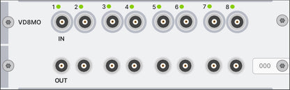 Simcenter SCADAS Mobile and Lab Eight-Channel Voltage/ICP® Differential Input and Output Module - Mobile/Recorder - with monitor Output