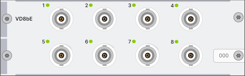 Simcenter SCADAS Mobile and Lab Eight-channel voltage/ICP® differential input and output module - Mobile/Recorder - BNC connector