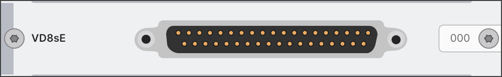 Simcenter SCADAS Mobile and Lab Eight-channel voltage/ICP® differential input and output module - Mobile/Recorder - Sub-D connector
