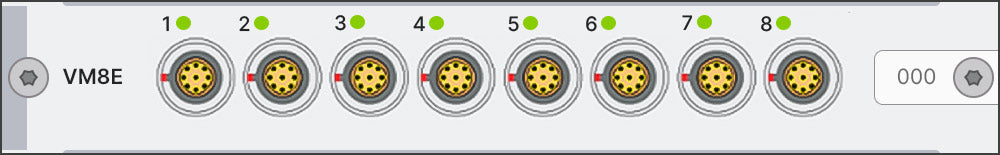 Simcenter SCADAS Mobile and Lab extended 8-channel MIC/V/ICP/TEDS input module - Mobile/Recorder