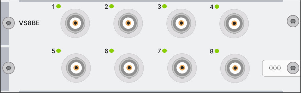 Simcenter SCADAS Mobile and Lab Eight-channel voltage/ICP® input module - Mobile/Recorder - BNC connector & digital audio support