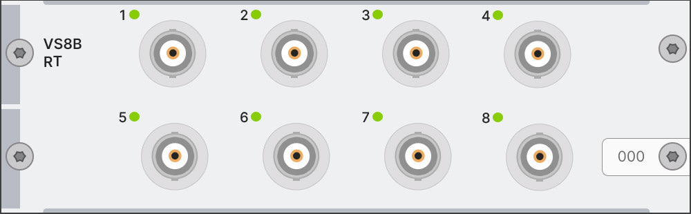 Simcenter SCADAS Mobile and Lab Eight-channel voltage/ICP® input module - Mobile/Recorder - BNC connector & EtherCAT support
