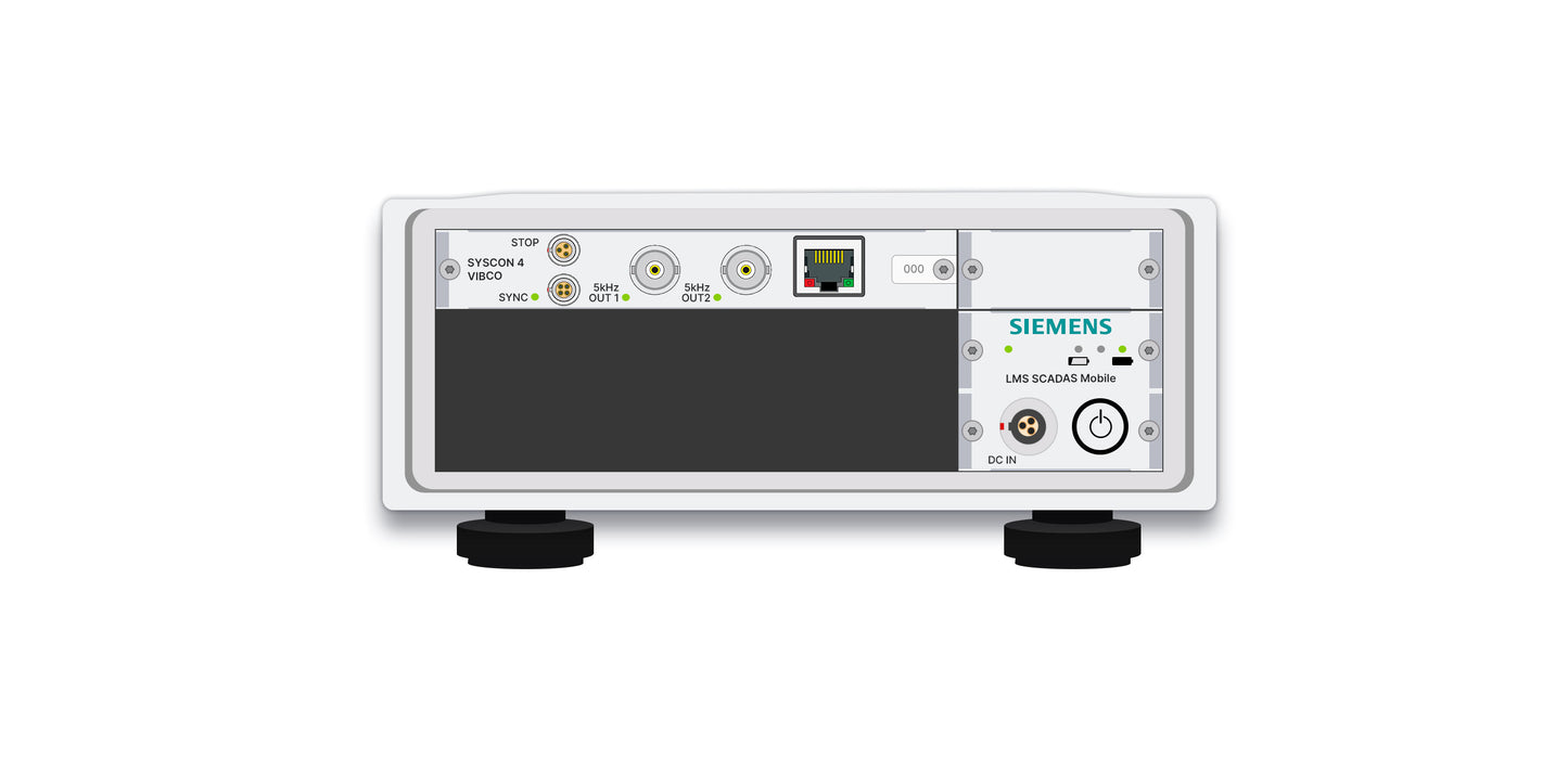 Simcenter SCADAS Mobile Vibration Control Mainframe with reduced bandwidth - 2 free slots