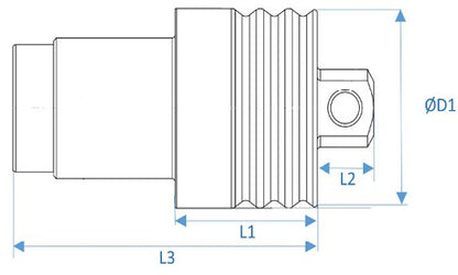 Set of protective caps for the SCADAS RS UPS unit