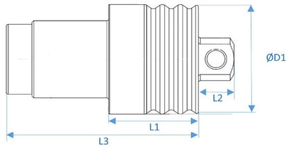 Set of protective caps for the SCADAS RS DI unit