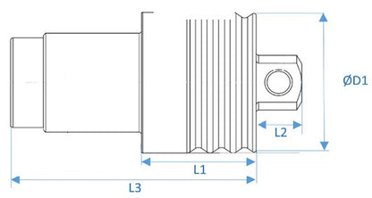 Set of protective caps for SCADAS RS ECAT