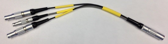 Simcenter SCADAS 3D Binaural Headset Adapter Cable VB8-II (LEMO to LEMO-0B)