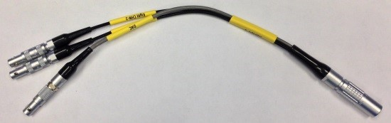 Simcenter SCADAS 3D Binaural Headset Adapter Cable V8-E (LEMO to Camac)